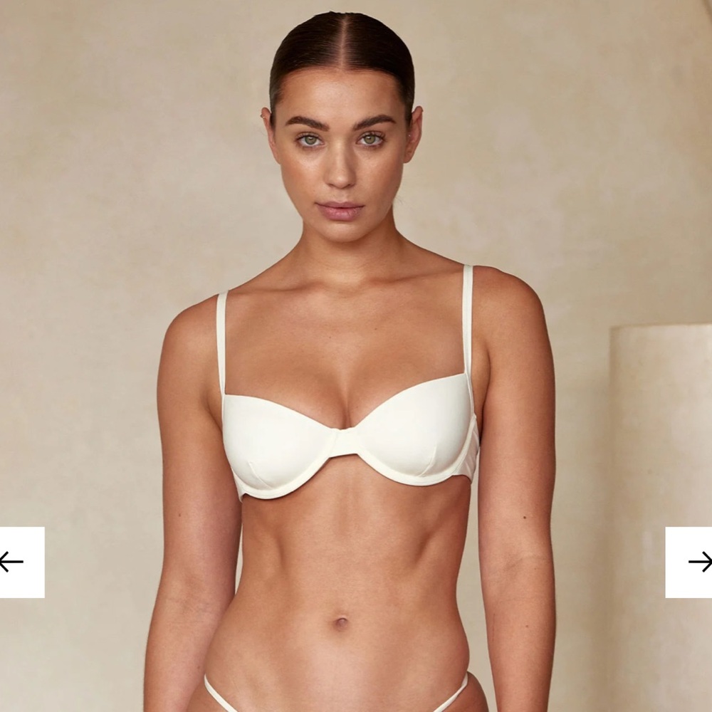 Monday swimwear Capri top in Ivory